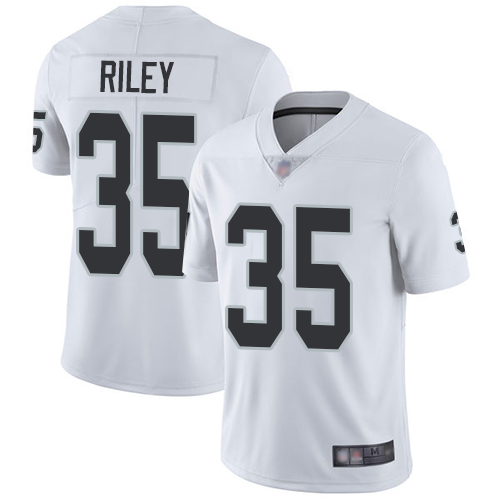 Men Oakland Raiders Limited White Curtis Riley Road Jersey NFL Football #35 Vapor Untouchable Jersey->nfl t-shirts->Sports Accessory